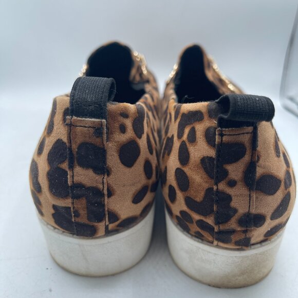Leopard Print Loafers with Gold Chain Accent โ Size 10W - Picture 5 of 10